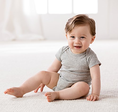 Image of Gerber Baby Boys & Girls 5-Pack Solid Onesies Bodysuits