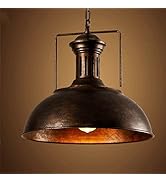 Retro Industrielle Pendelleuchte, MOTENT Vintage Stil Hängeleuchte 15,75"Breite  