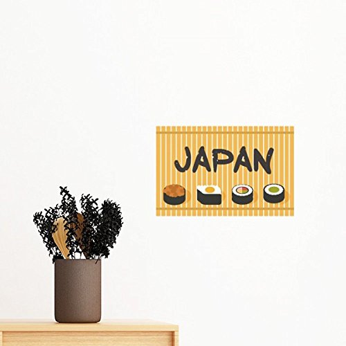 Papier peint sushi repositionnable de 50cm pour masquer un mur abîmé - 2