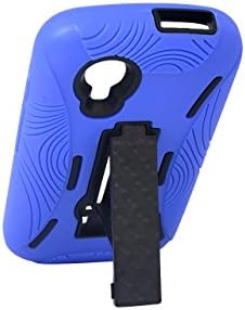 By ATAR Hybird TPU & PC Phone Case with Stand for BLU DASH C MUSIC D380L/D390 (Blue)
