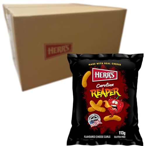 HERR'S - Tiras de Queso Carolina Reaper - 12 X 113 GR - Multipack