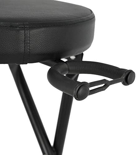 3rd Avenue Guitar Stool and Stand with Padded Seat, Folding Foot Stool and Neck Support