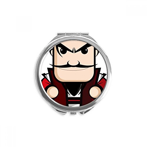Miroir rond maquillage de poche dessin chaogai pour sac