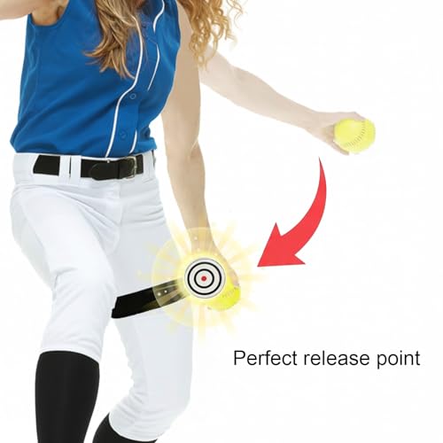 Molain Circle Baseball Softball Training Equipment, Pitching Trainer for Arm Mechanics & Muscle Memory Development (Black)