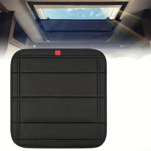 Zilimontt Parasol para ventana de tragaluz para caravana, 41 x 41 cm, cubierta opaca plegable para caravana, cubierta de techo de caravana, protección contra rayos UV, cubierta de ventilación para