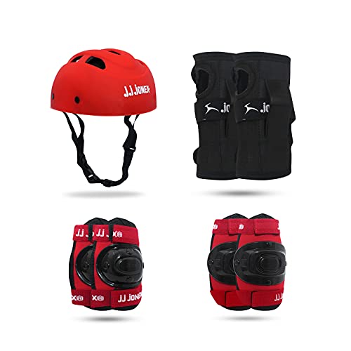 Image of JJ JONEX Protective Set Skating and Cycling Guard Combo Small Red /Full MYC