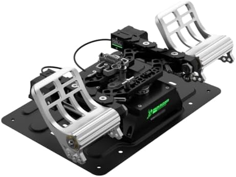 WINCTRL: Orion Metal Flight Rudder Pedals (Standard Edition) - Full Metal Frame, Stainless Steel Center-Return, Quick-Swap Springs, Hall Sensors - 3