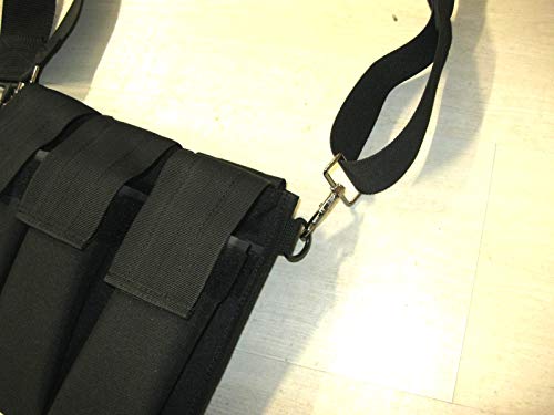 Explorer P33 Every Day Carry Tactical Velcro And Molle 5.56 Twelve Magazine Pouch/Clip Holder, Black, 9.5 X 11 X 4-Inch #TOP5