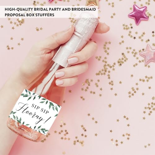 Andaz Press APP56839 Mini Champagne Wine Bottle Proposal Labels, Will You Be My Bridesmaid? Matron Maid Of Honor? thumb #5
