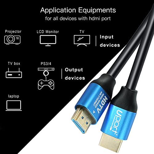 UPORT 10 Meter HDMI 1.4 Cable with Ethernet, 4K/2K Ultra HD 1080P Resolution, 10.2 Gbps High Speed Transmission, Compatible with TV, Laptop, Monitor, Projector, Gaming Console, Blu-ray player & More
