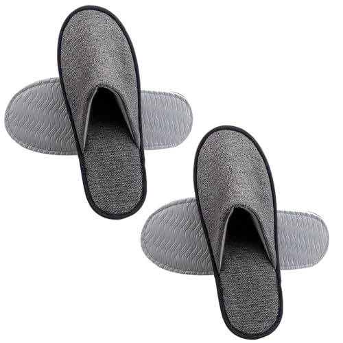 HcvGcm Gästehausschuhe, 2 Paar Gästepantoffeln Aus Weichem...