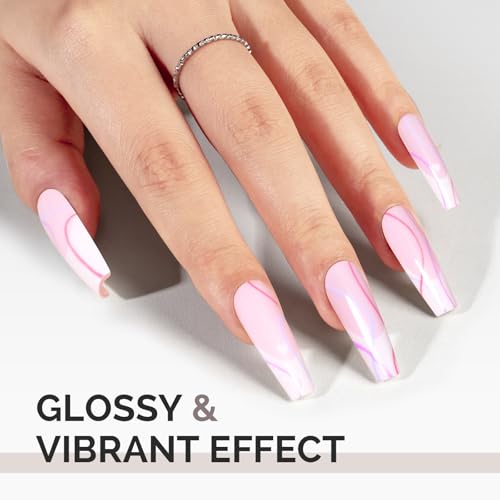 Image of MelodySusie 15ML Milky Pink Gel Nail Polish, Nails Soak Off UV LED Creamy Pink Gel Polish Gift for Women Nail Art Manicure Salon DIY Nail Design Decoration at Home-A2601