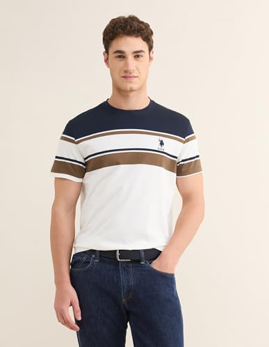 Image of U.s.Polo Association Men's Horizontal Striped Slim fit t-Shirt