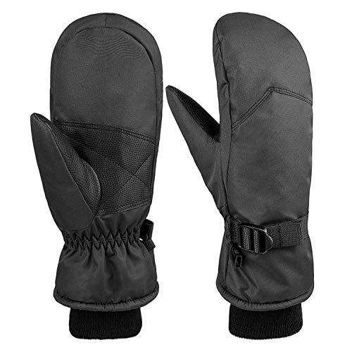 Ozero Kids Waterproof Snowboard Mitten - Winter Thermal Ski Gloves For Skiing/Cycling/Hiking/Play In Snow For Boys & Girls (Black/X-Large) #TOP27