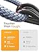 AINOPE Hard Drive Cable, Sturdy Nylon Braided External Hard Drive Cable 10Gbps Micro B to USB A/C Compatible with Seagate WD Toshiba Westgate, MacBook Air M2 Pro, Camera, 3.3FT/1m