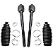 Detroit Axle - 10pc Front End Suspension Kit for Toyota Sienna 2004 2005 2006 2007 2008 2009 2010, 2 Lower Control Arms with Ball Joints 2 Sway Bars 4 Outer Inner Tie Rods 2 Boots Bellows Replacement
