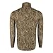 Drake Men's Ol' Tom Performance 1/4 Zip Hunting Top | Ultralight Breathable Moisture-Wicking Camouflage Long Sleeve Shirt, Mossy Oak Bottomland, 3XL