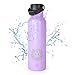 Runbott Zodiac Botella Agua Térmica 600 ml en Acero Inoxidable con Recubrimiento Interno Cerámico. Leo (Lila)