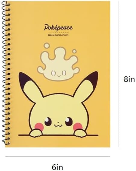 Pikachu 3 Pack 6 x 8 Inches Mini Unlined Blank Spiral Notebook, 30 Sheets Per Notebook - Image 4