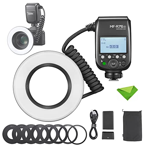 Amazon | Godox MF-R76S Sony カメラ用,TTL マクロリングフラッシュ