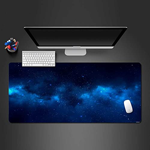 Tapis de souris gaming XXL 1000x500 surface texturée haute précision motif cosmique