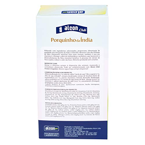 Ração Alcon Club Para Porquinhos da Índia - 500g