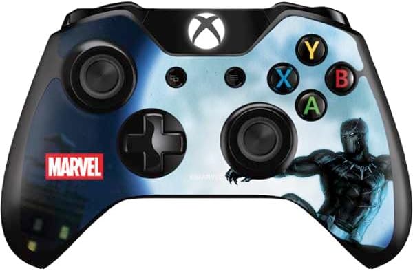Skinit Decal Gaming Skin Compatible with Xbox One Controller - Officially Licensed Marvel Black Panther Rise of Black Panther Design