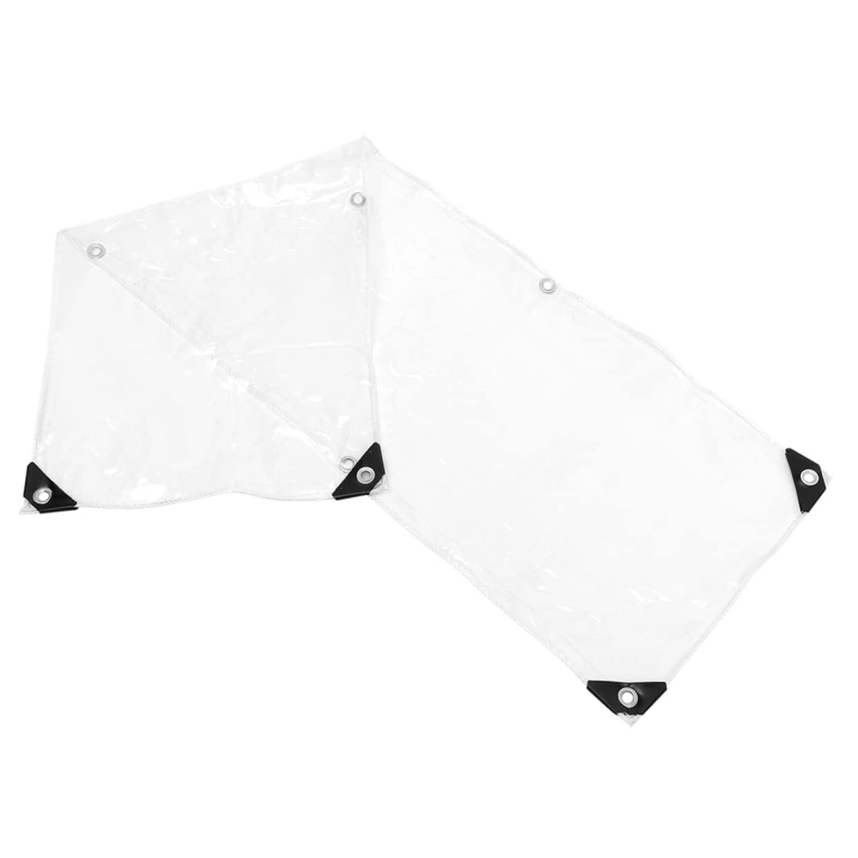 Mikikit Camping Essential Waterproof Tarp Windproof Tent Cover for Random Color