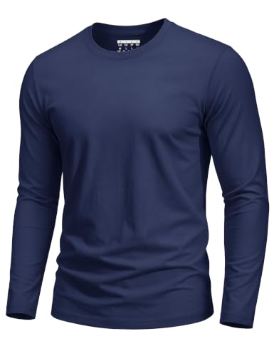 Image of TACVASEN Mens Shirts Long Sleeve Lightweight Cotton Casual T Shirt Classic