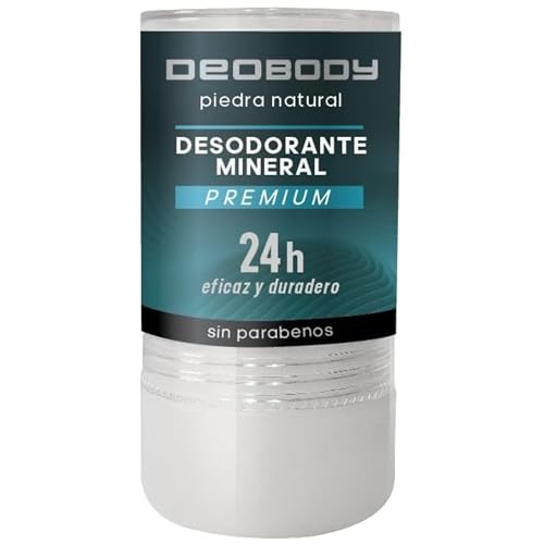Desodorante De Alumbre PREMIUM. Piedra Natural (120gr) Unisex. Antitranspirante Para El Sudor Fuerte De Axilas Y Pies. Sin Aluminio Y Sin Parabenos. 100% Vegano y Natural