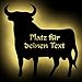 LED Deko Licht Wand-Lampe Figur Motiv"Torro Stier" mit Name, Sternzeichen Geschenk für Männer Frauen Kinder Spanien Fan