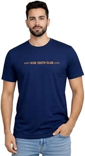 Kiva Original Cotton Typography Round Neck Regular Fit Tshirt for Men Price In India