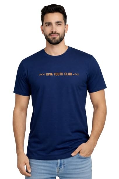 Kiva Original Cotton Typography Round Neck Regular Fit Tshirt for Men - Review, Price and Buying Guide