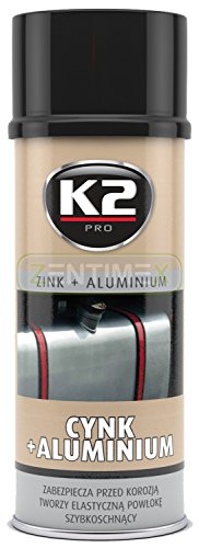 Zinc de aluminio de spray - spray de corrosión Protección óxido de metal Piezas sudor de superficies sudor de costuras Interfaz de superficies galvanizadas final Vehículo de carrocería carrocería trabajar Valla Vallas rejilla climática técnica ventilación Tecnología Calefacción Tubo de línea diseño plata brillo Imprimación se puede pintar secado rápido altas temperaturas hitzefest 0,4l + 120 °C Spray Cover