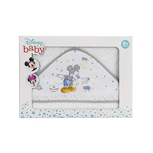 Interbaby Cape du Bain Disney Counting Sheep Mickey Mouse Gris