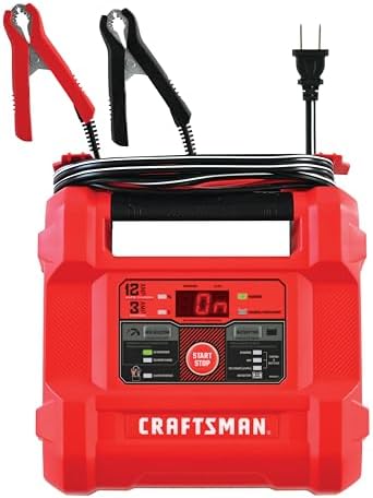 CRAFTSMAN 12A Car Battery Charger and Maintainer, 4-in-1 Solution...