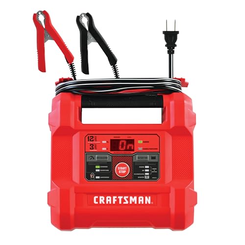 CRAFTSMAN 12A Car Battery Charger & Maintainer, 6V/12V – CMXCESM258