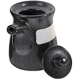 Bouteille d'huile en porcelaine à large ouverture, pratique pour le remplissage, qui protégera votre plan de travail ou votre table de cuisine des accidents. récipient à vinaigre en céramique