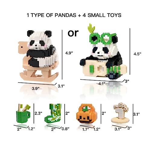 Coplanaire Guitar Panda Mini Building Blocks, 1782 Pcs Micro Nano Building Toy Bricks For Girls Boys And Adults #TOP1
