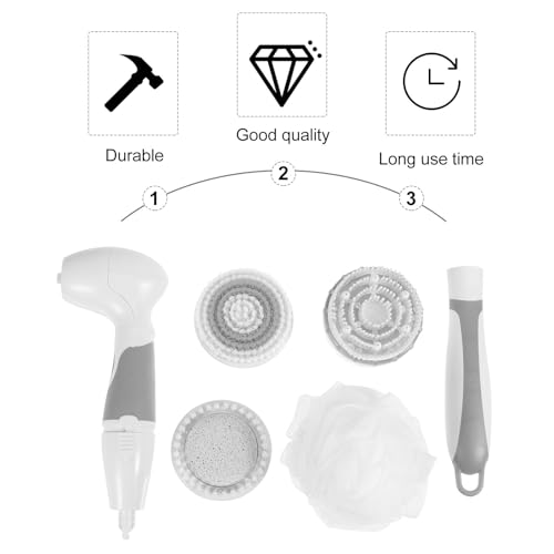Brosse de bain électrique multifonction avec manche long en ABS