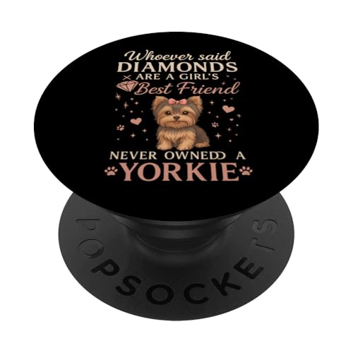 Divertido Yorkshire Terrier Mejor Amigo Perro Amante De Mascotas Cita PopSockets PopGrip Adhesivo