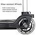 Sutekus Folding Hand Truck and Dolly 110-lbs Lightweight Portable Luggage Cart for School Travel Office Moving (Black)