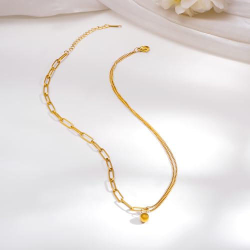 Image of Rubans Demi Fine Stainless Steel Pendant Chain Daily Gift for Women & Girls