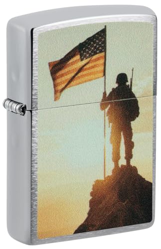 Encendedor Zippo con bandera americana