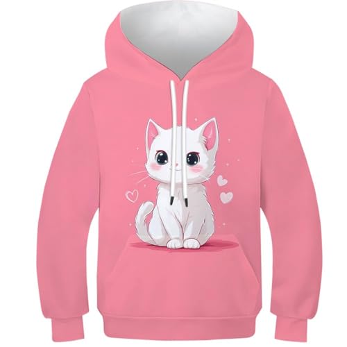Sweat à capuche enfant chaton mignon 3D : finis les vêtements tristes pour ados