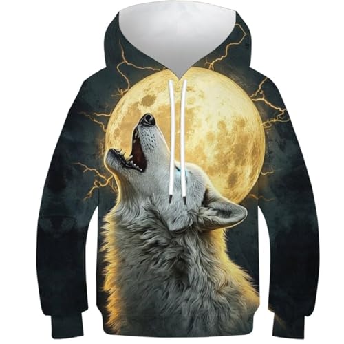 Sweat wolf à capuche garçon fini les vêtements ternes en taille 12-14Y