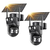 【4K QHD】La caméra Calue Solar est équipée d'un capteur CMOS 8 MP avec une capacité de rotation de 355° et d'inclinaison de 120°, complétée par un zoom numérique 5x. Elle offre ainsi des images réactives et sans tremblements, garantissant que chaque image affiche des détails nets. La caméra de surveillance WiFi extérieure à énergie solaire intègre également deux antennes 5 dBi, offrant des connexions plus stables et des signaux plus puissants par rapport aux autres caméras WiFi.