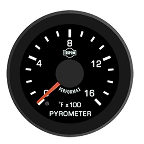 ISSPRO R17022 EV² Pyrometer Without Color Band 0-1600 - Full Kit, Black Face, Red Pointer, Green Backlight, Black