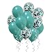 Metallic Teal Balloons Confetti Turquoise Balloons for Baby Shower Birthday Wedding Engagement Party Decorations