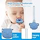 EIROVYA Schnullerbox Silikon 2 Stück,Schnulleraufbewahrung,Koala Design,BPA-frei,Pacifier Holder,Schnuller Aufbewahrung,Baby Sachen für Neugeborene
